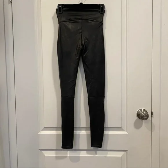 Spanx Faux Leather Hip Zip Leggings - Picture 7 of 7